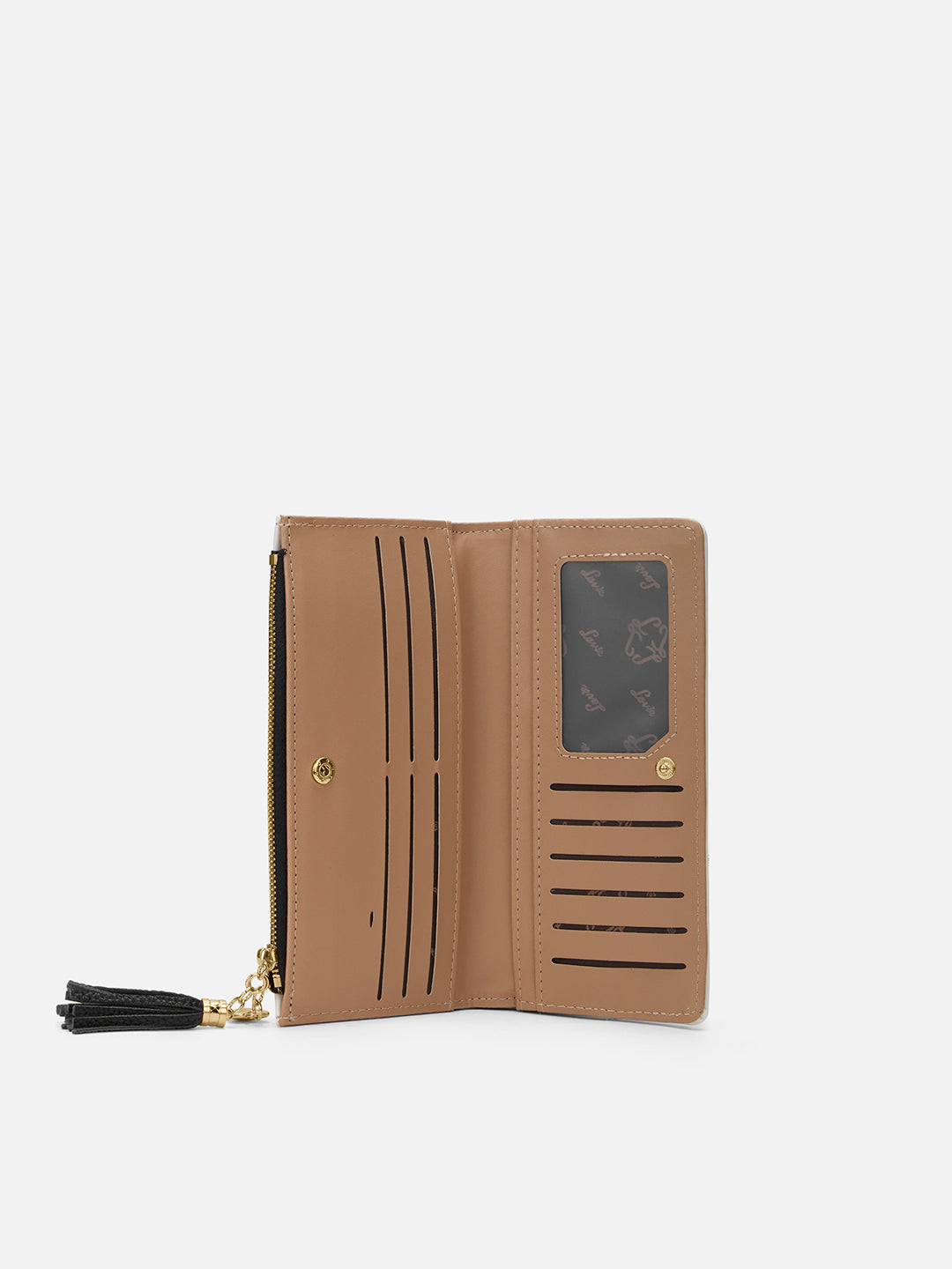 Vermont Colourblock Bifold Zip 'S Ladies Wallet Black