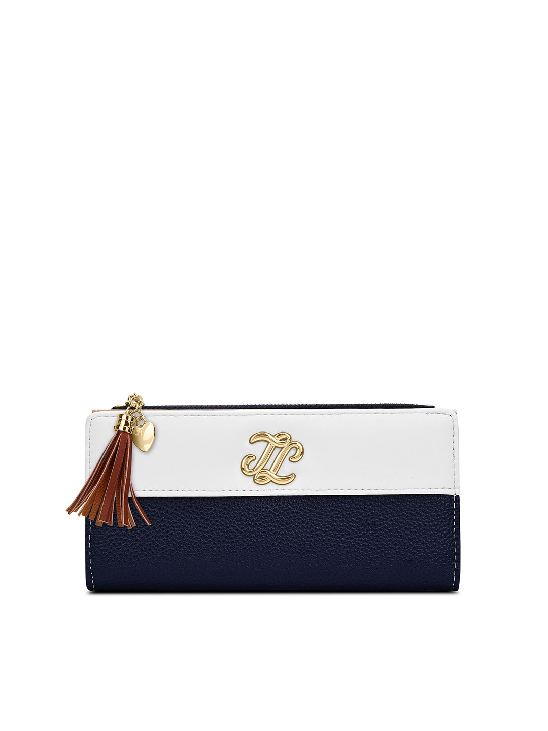 Vermont Colourblock Bifold Zip 'S Ladies Wallet Navy