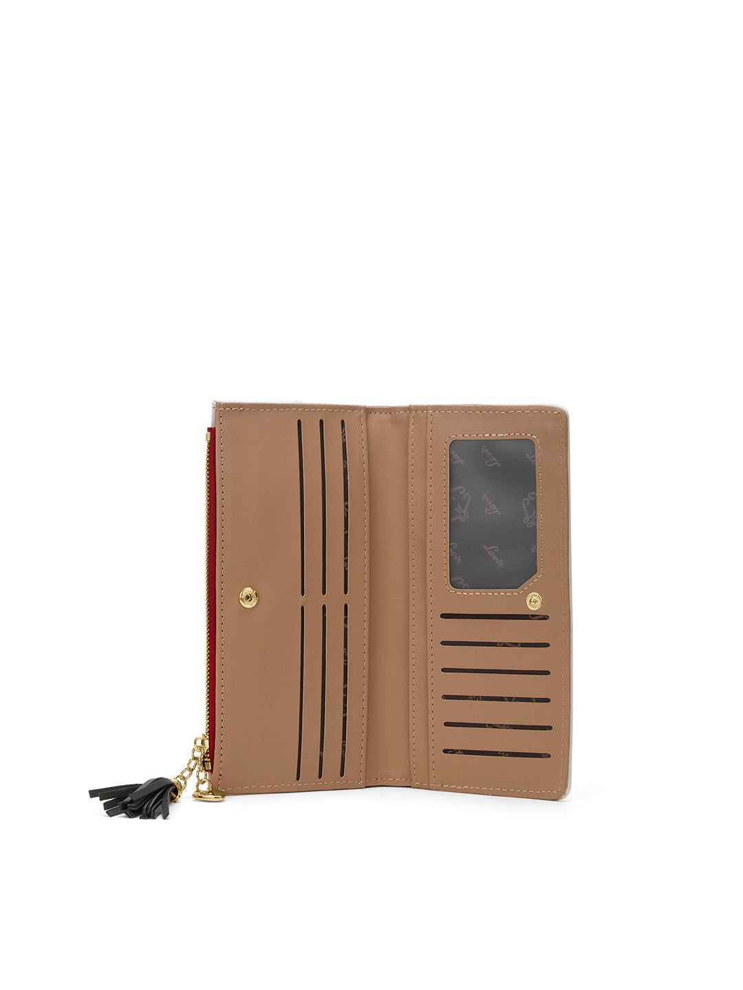 Vermont Colourblock Bifold Zip 'S Ladies Wallet Red