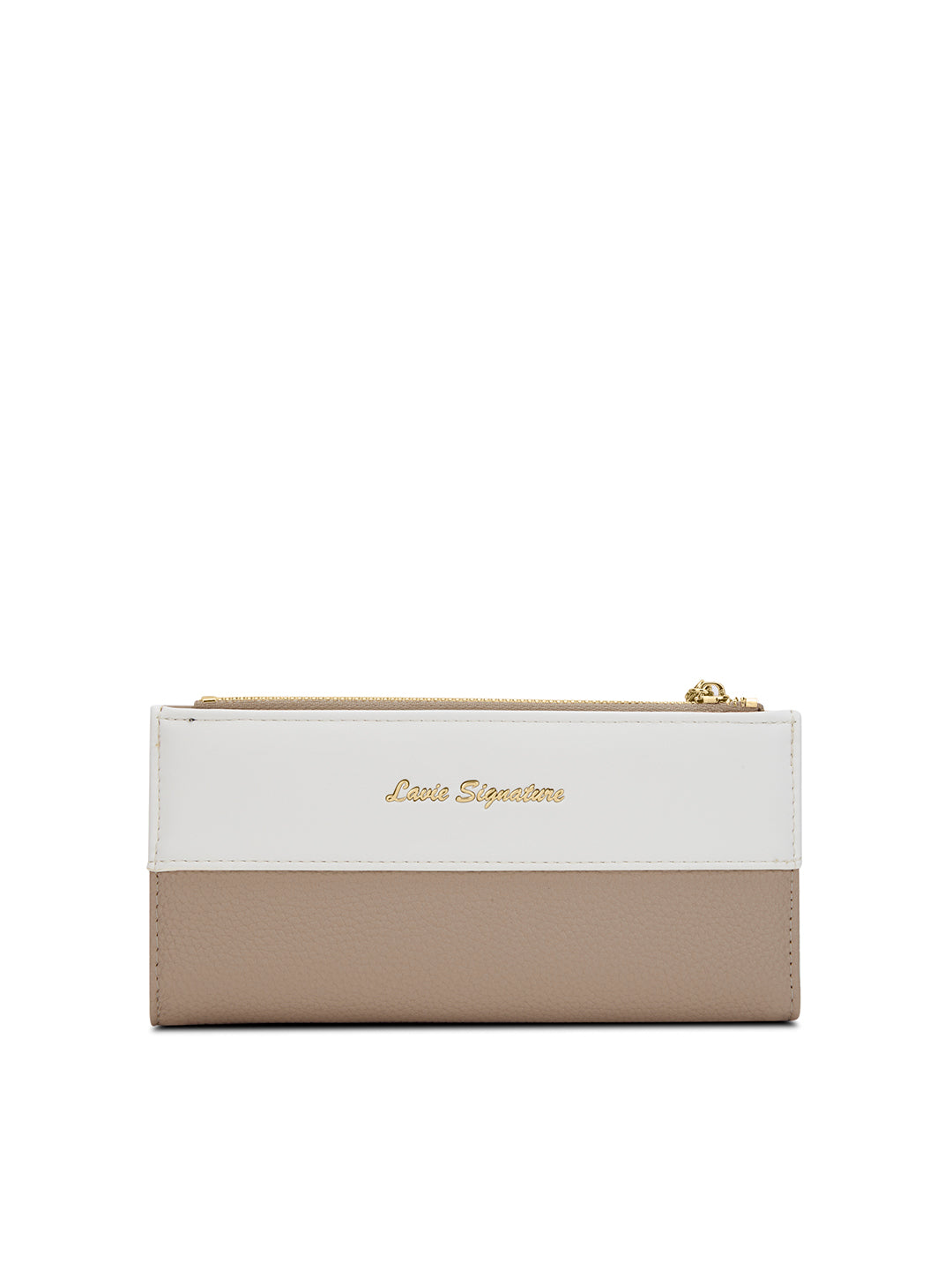 Vermont Colourblock Bifold Zip 'S Ladies Wallet Sand