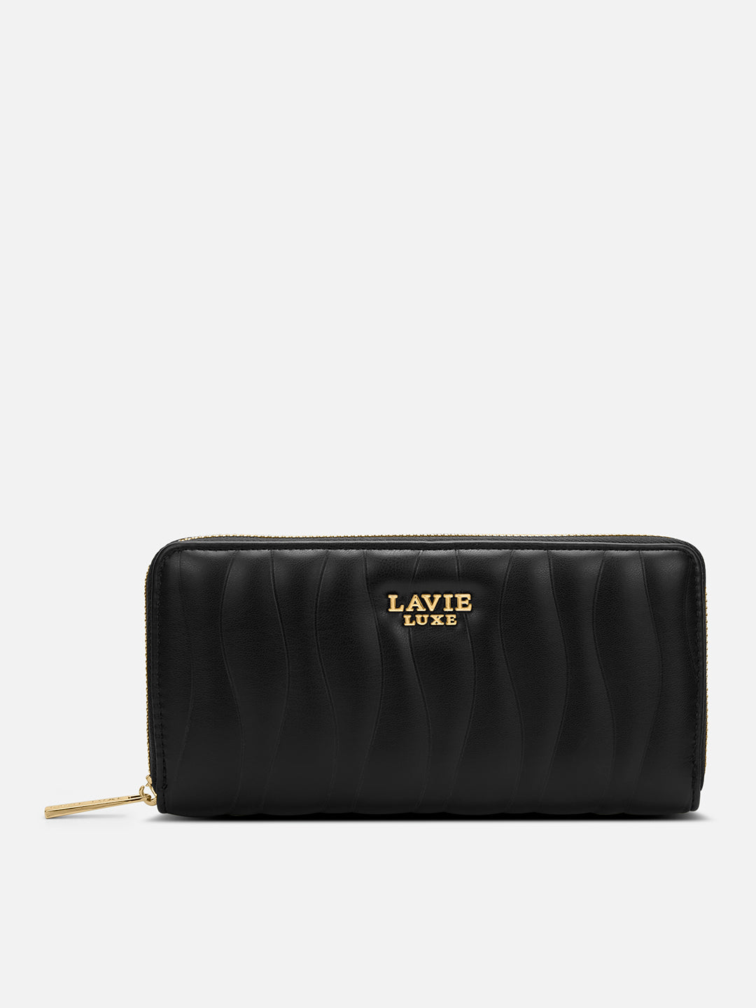 Lucie Emboss Ziparound Large Black