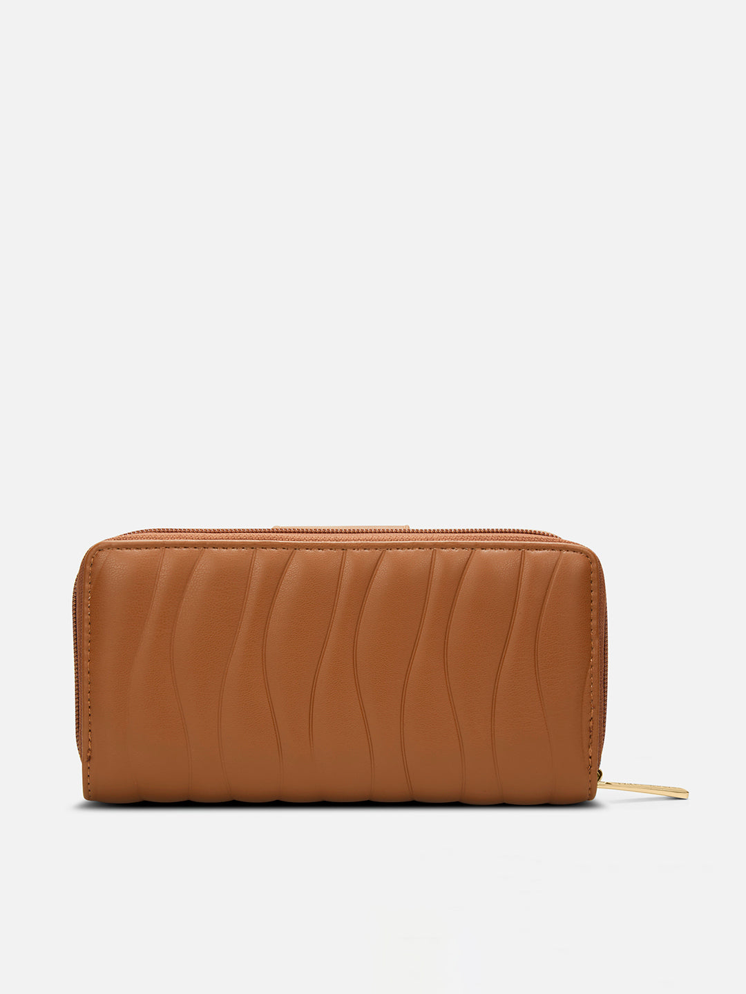 Lucie Emboss Bifold Ziparound Tan