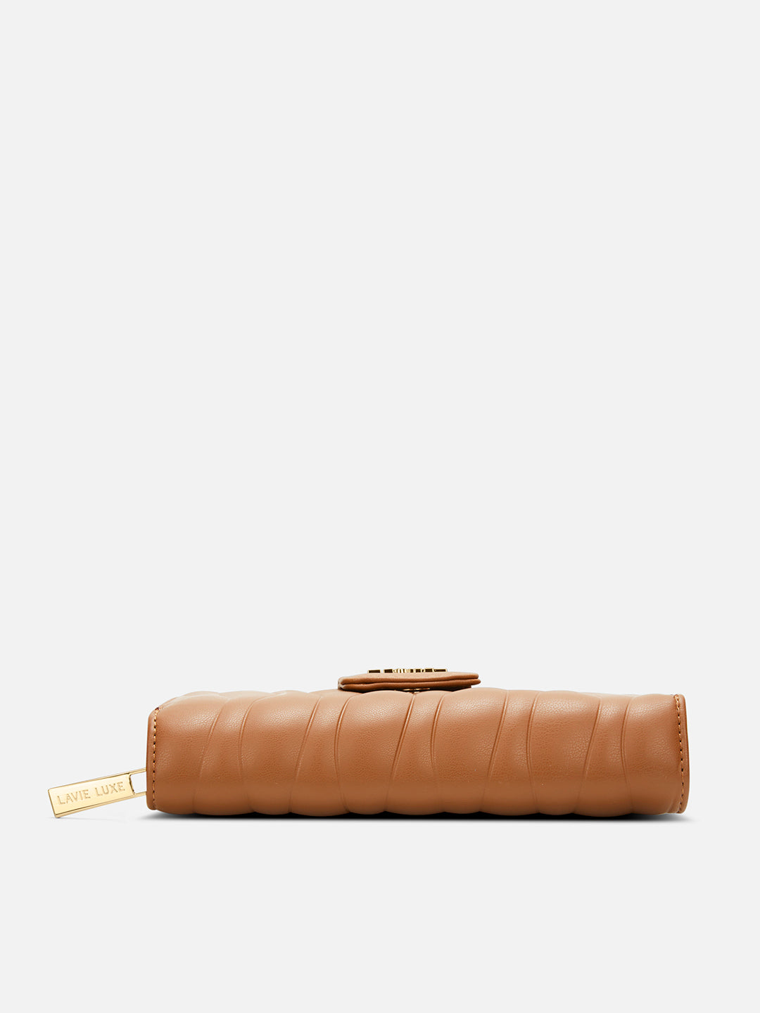 Lucie Emboss Bifold Ziparound Tan