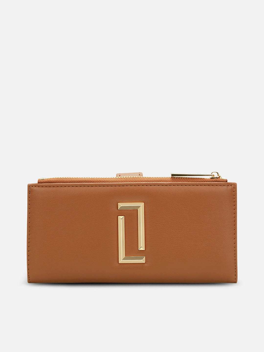 Alice Bifold Zip Large Tan