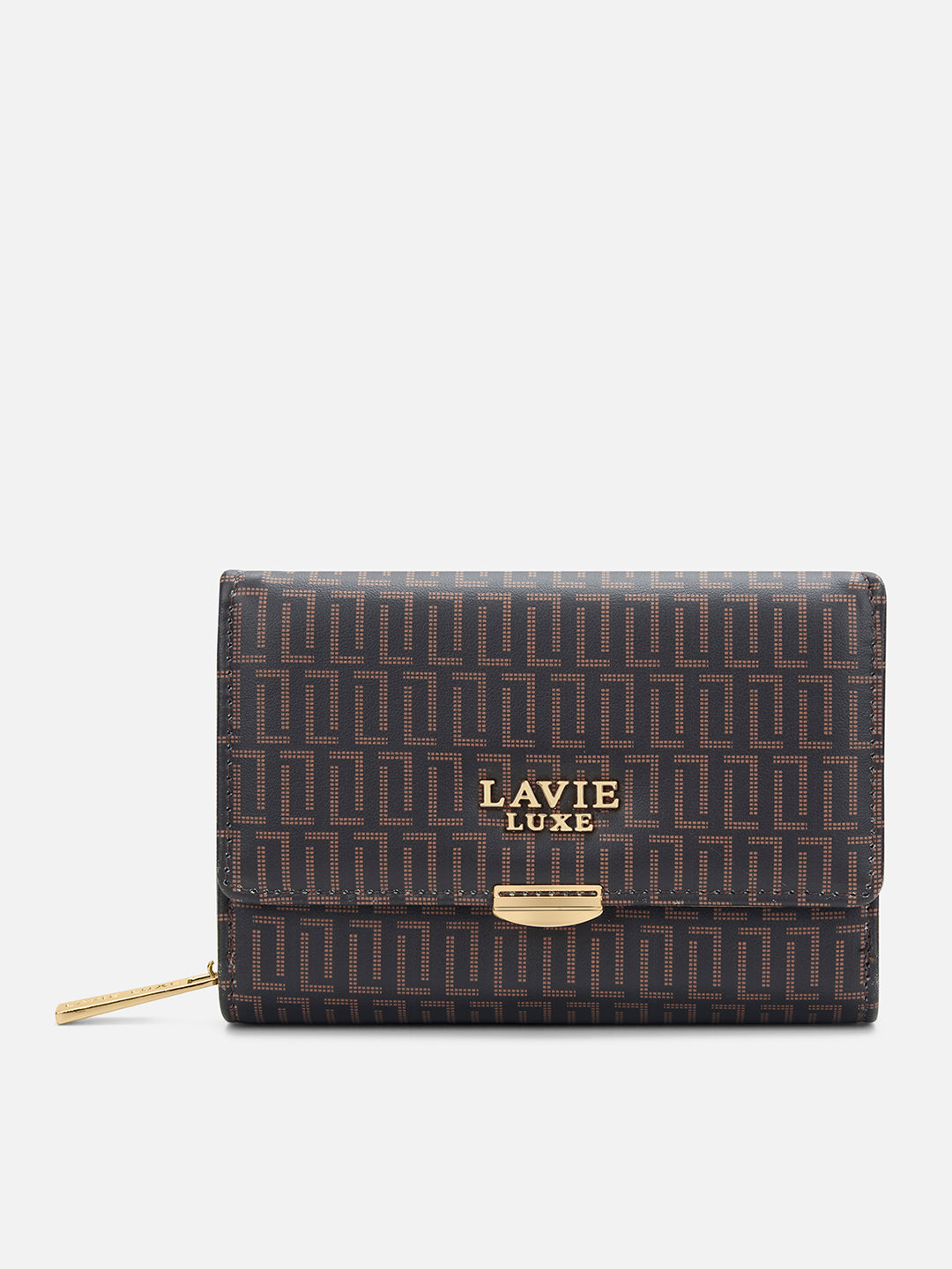 Monogram Amiee Medium Trifold Wallet Choco
