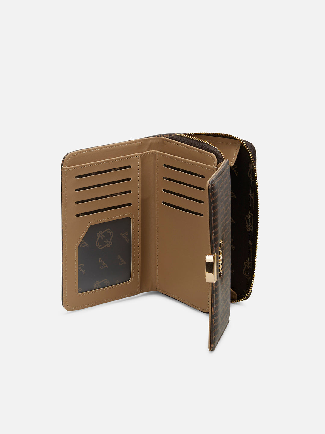 Monogram Amiee Medium Trifold Wallet Choco