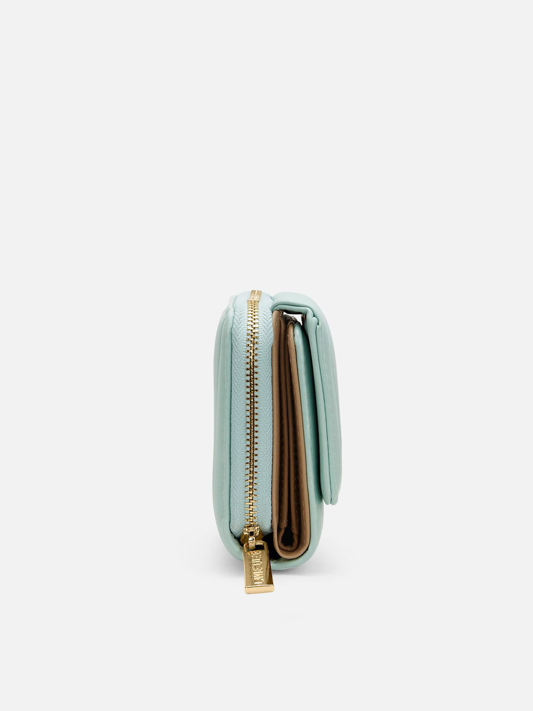 Lucie Emboss Trifold Medium Wallet Mint