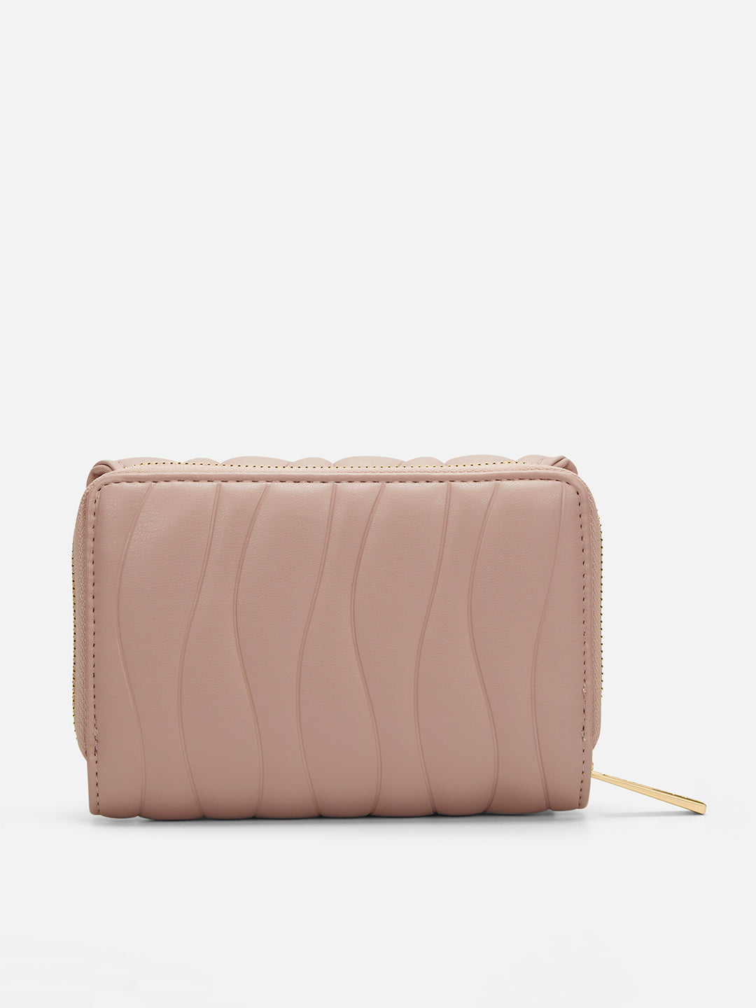 Lucie Emboss Trifold Medium Mocha