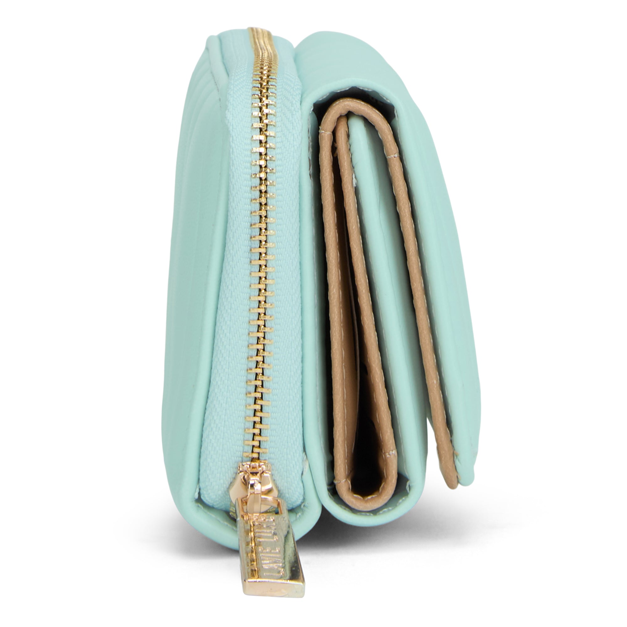 Lucie Emboss Trifold Small Wallet Mint