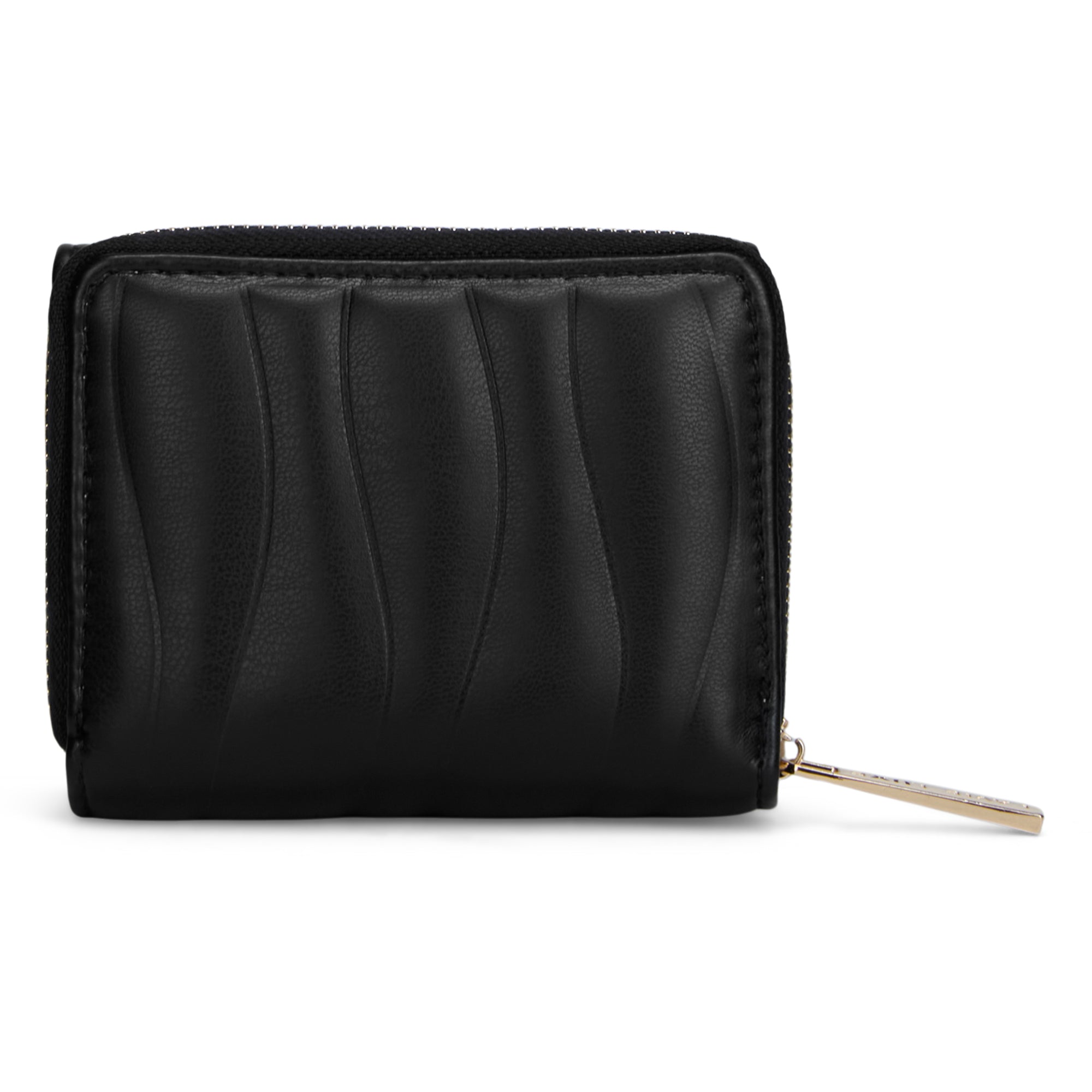 Lucie Emboss Trifold Small Black