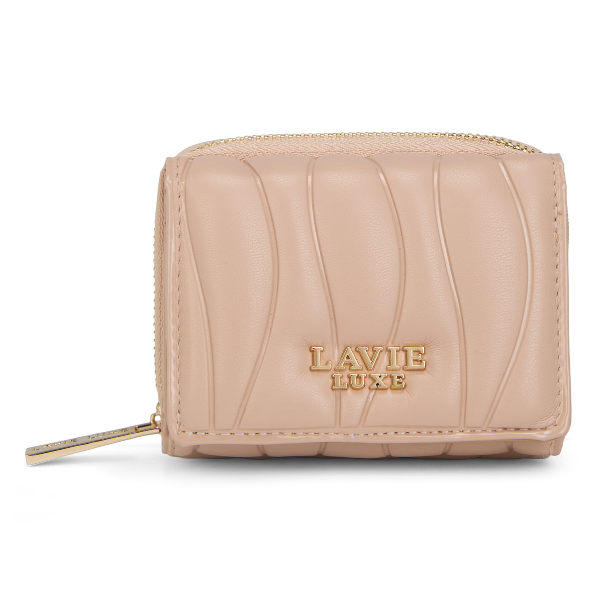 Lucie Emboss Trifold Small Mocha