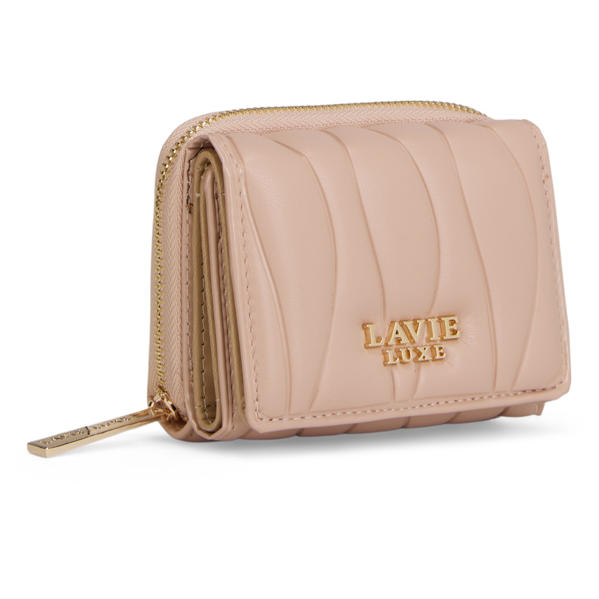 Lucie Emboss Trifold Small Mocha