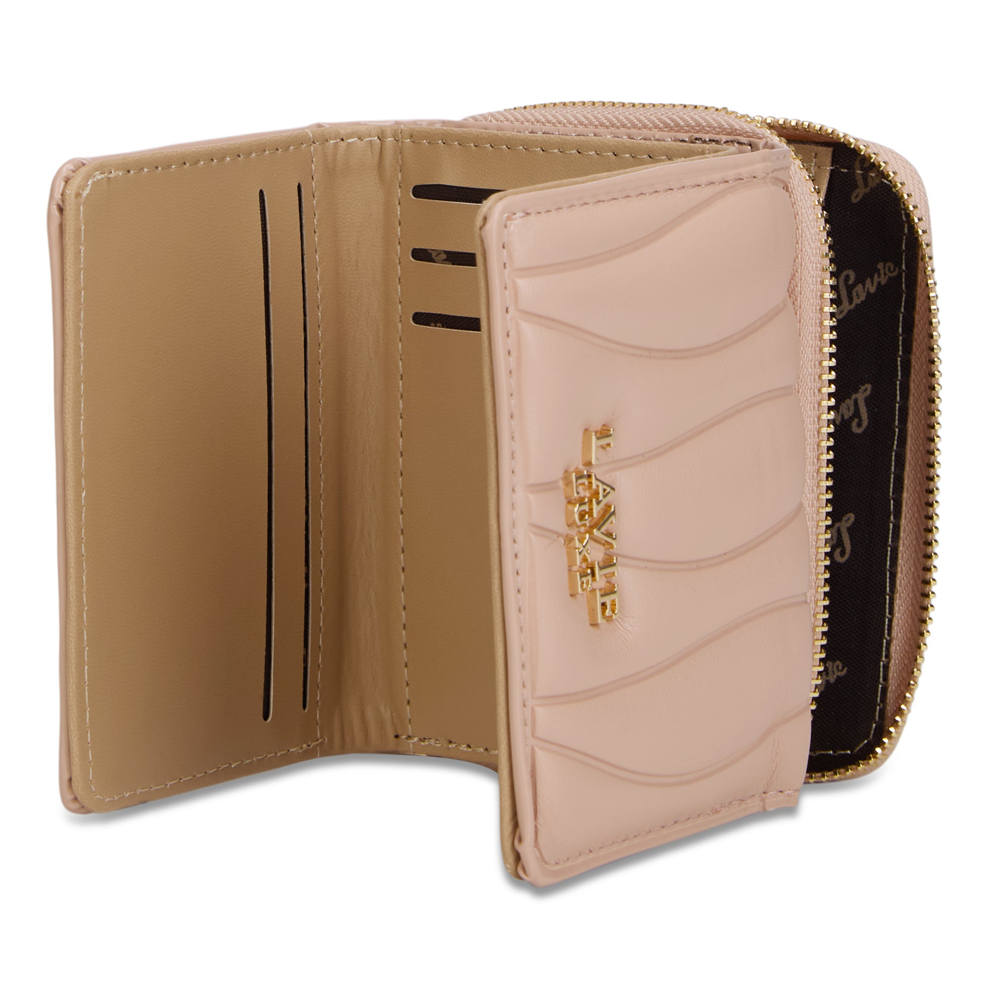 Lucie Emboss Trifold Small Mocha