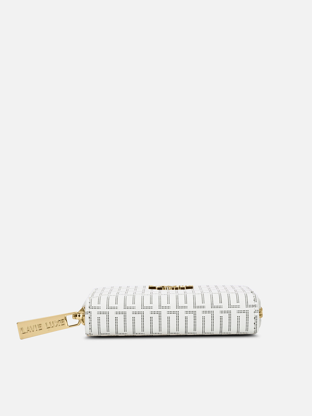 Monogram Belle Small Card Wallet White