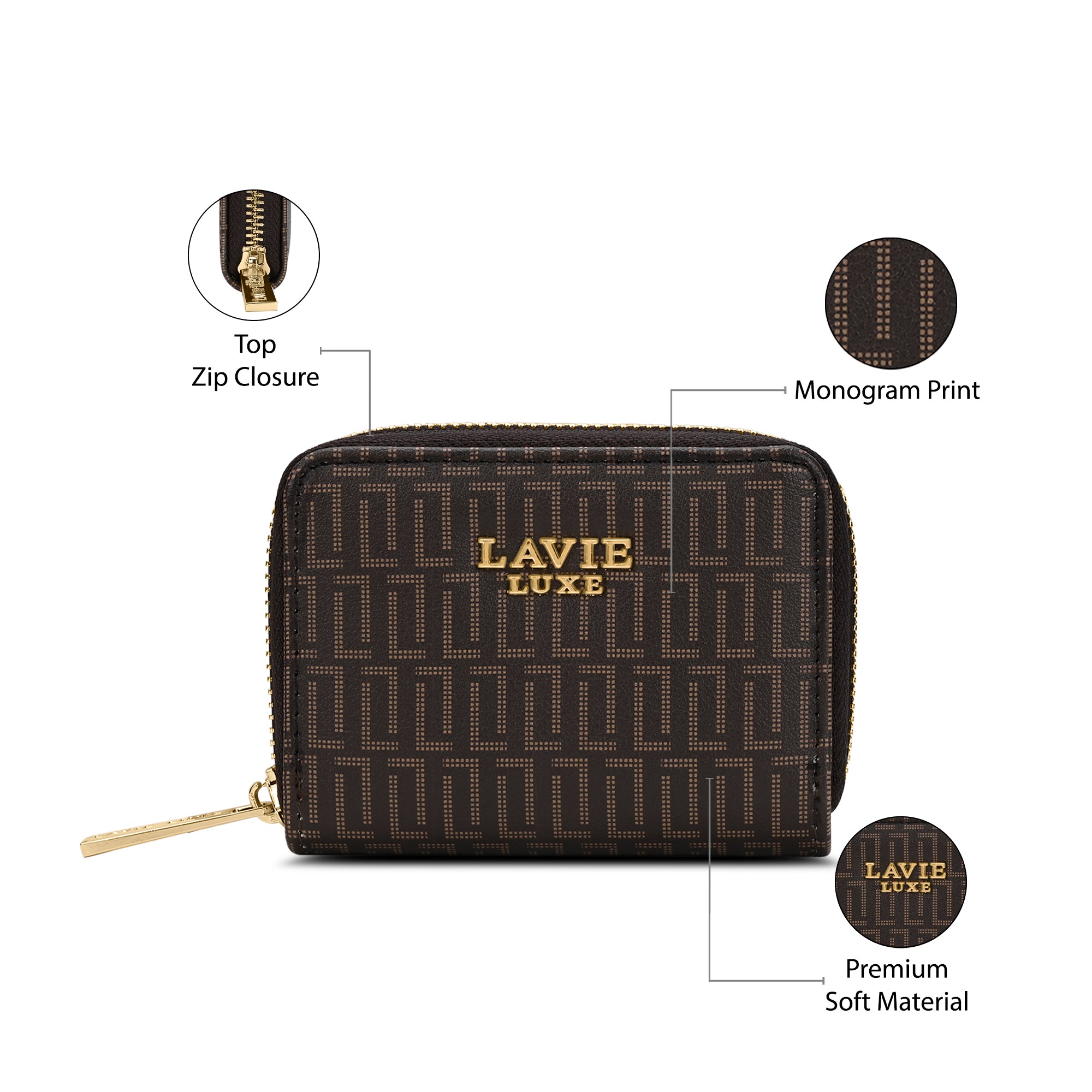 Monogram Belle Card Wallet