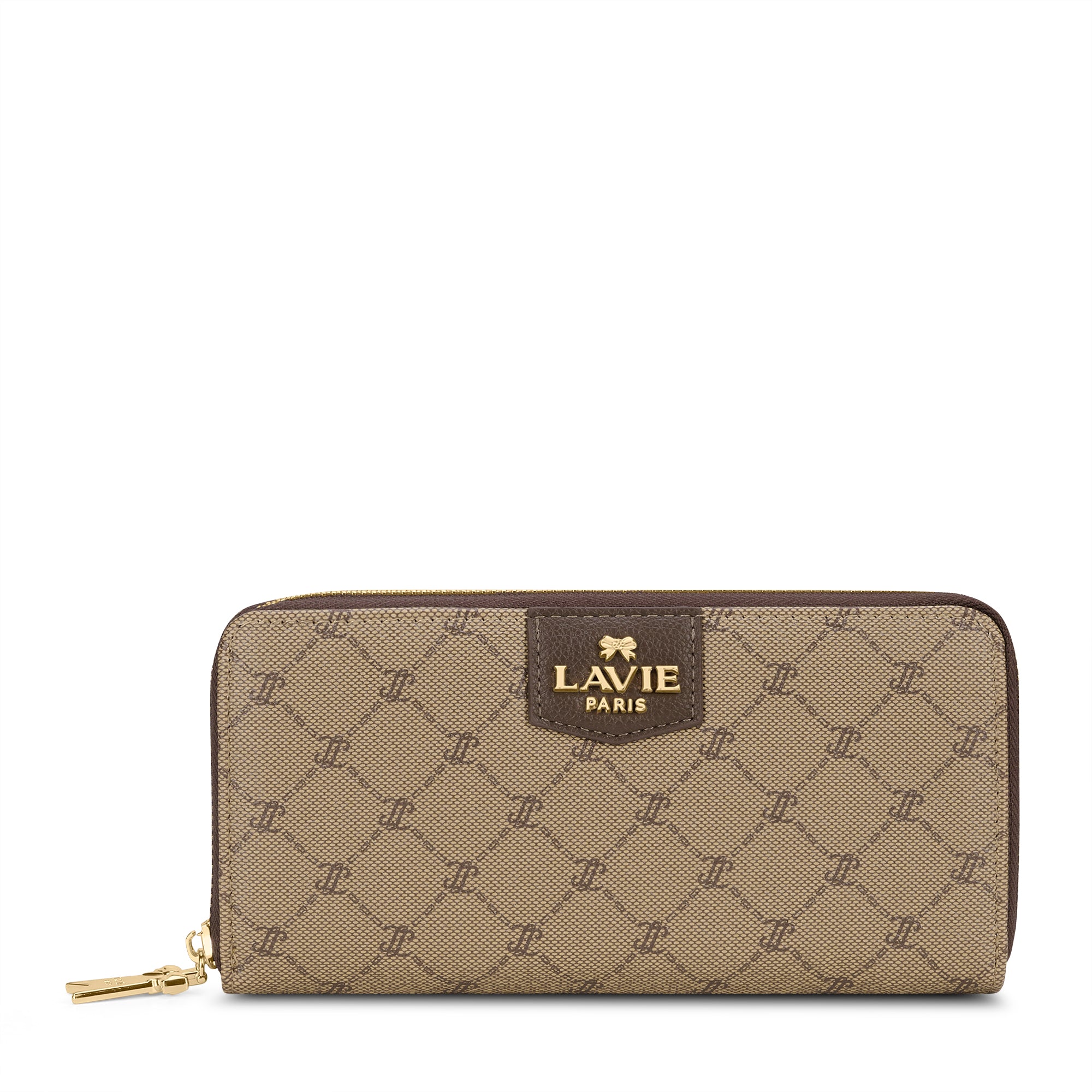 Mono Alfie Large Zip Around Latte