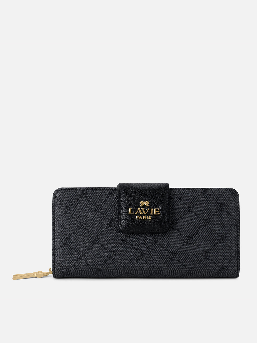 Mono Marie Bifold Zip Around Wallet Charcoal