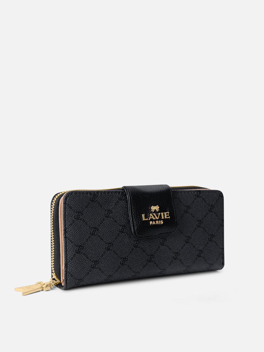Mono Marie Bifold Zip Around Wallet Charcoal