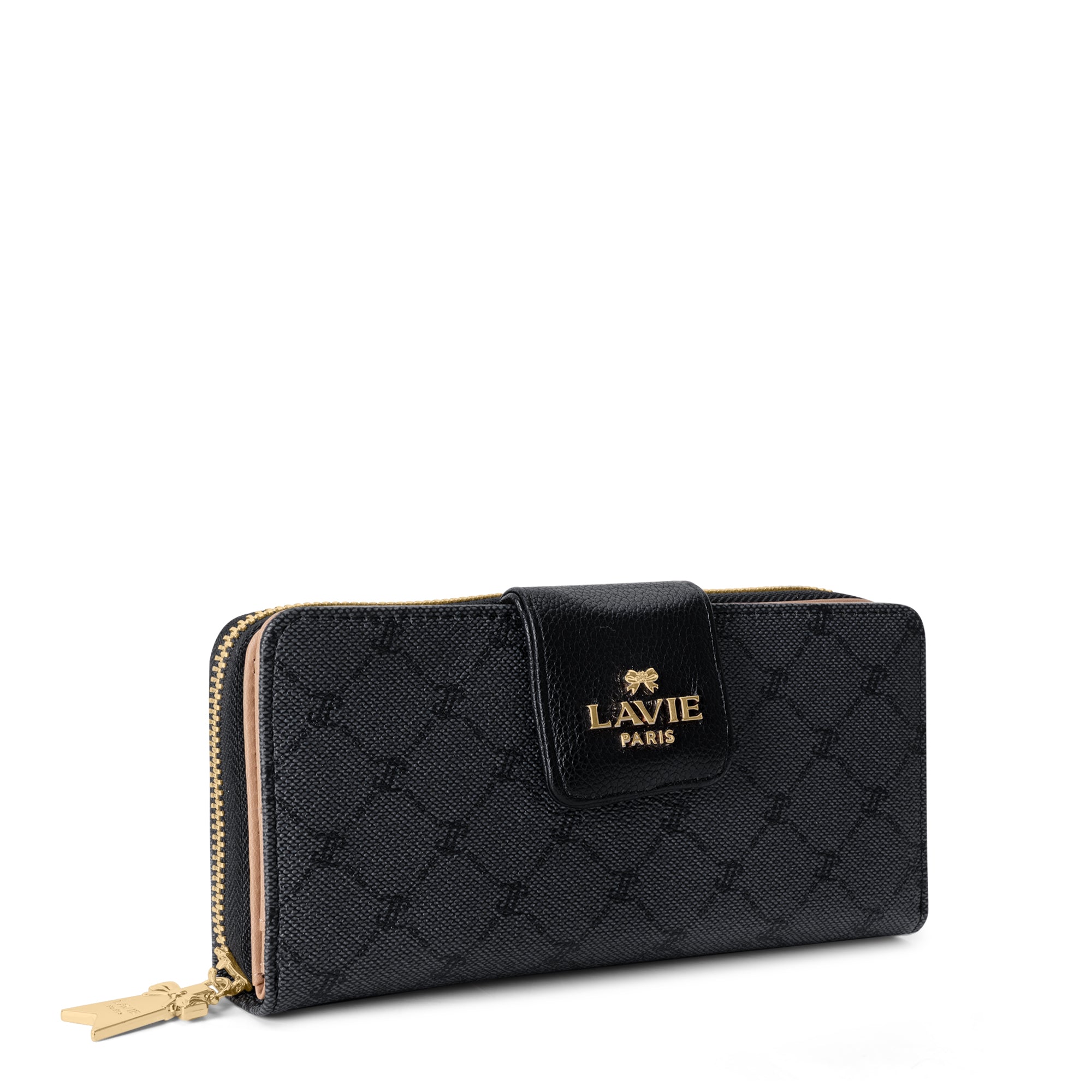 Mono Marie Bifold Zip Around Wallet Charcoal