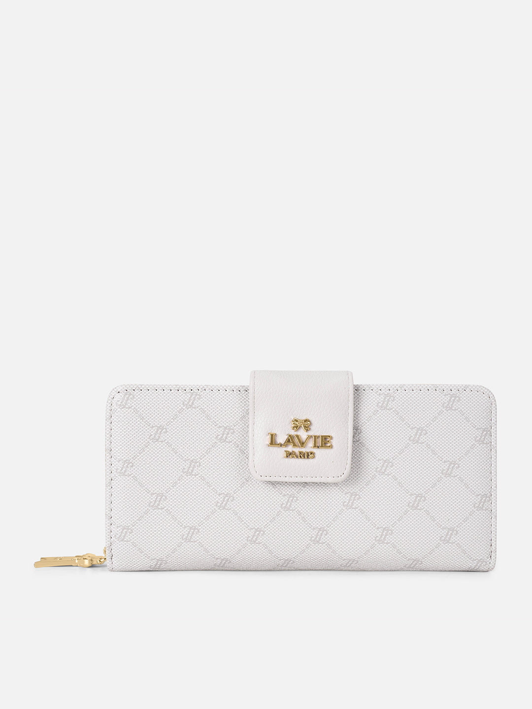 Mono Marie Bifold Zip Around Wallet Ivory