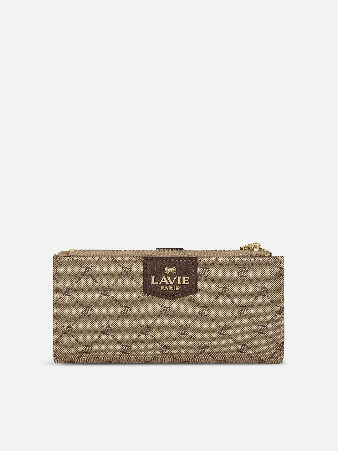 Mono Marice Bifold Zip Wallet Latte