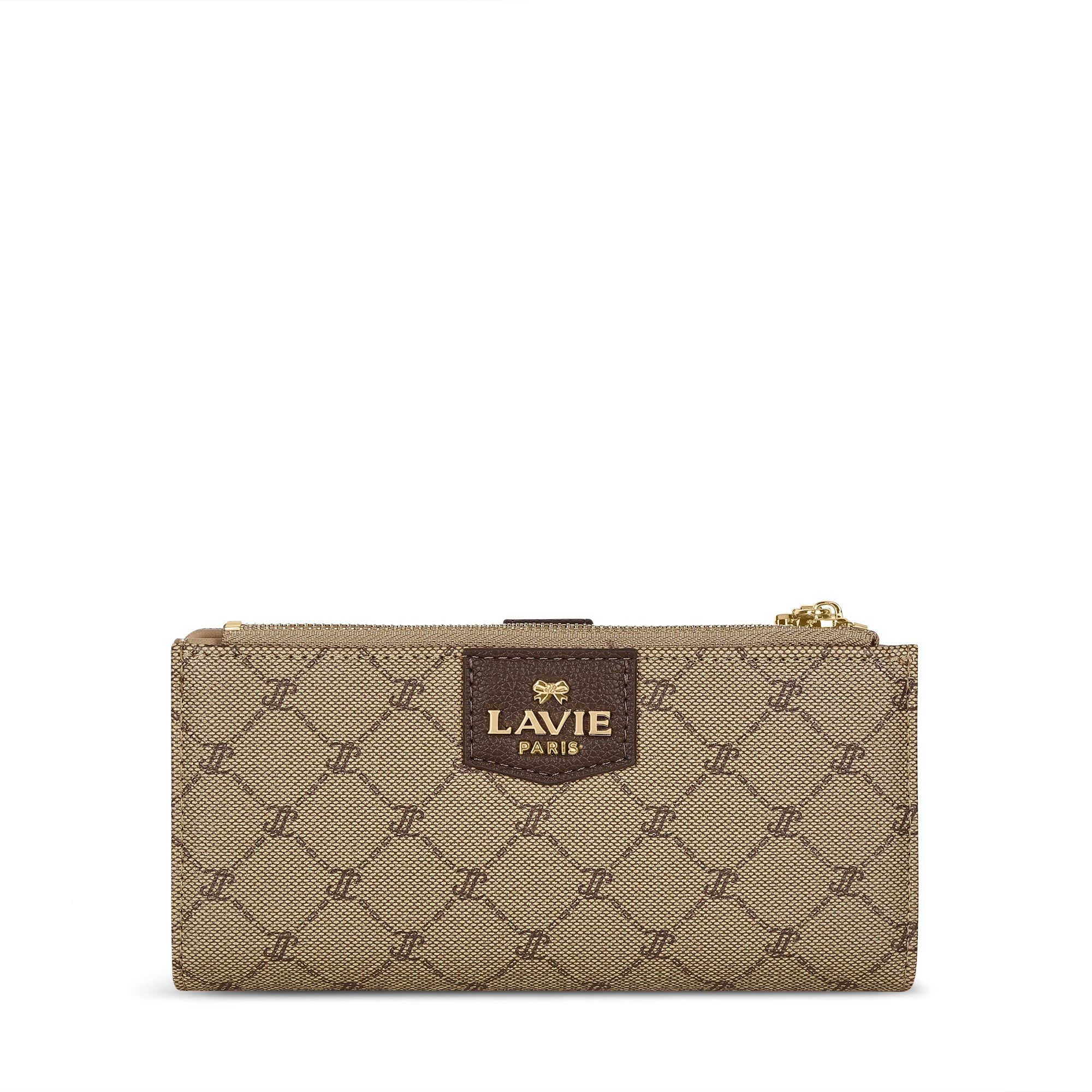 Mono Marice Bifold Zip Wallet Latte