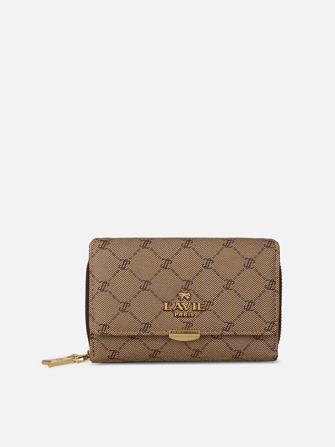 Mono Neomee Trifold Wallet Latte