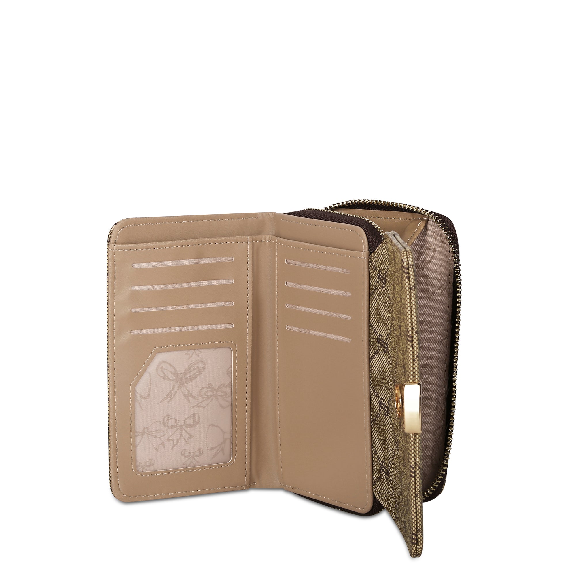Mono Neomee Trifold Wallet Latte