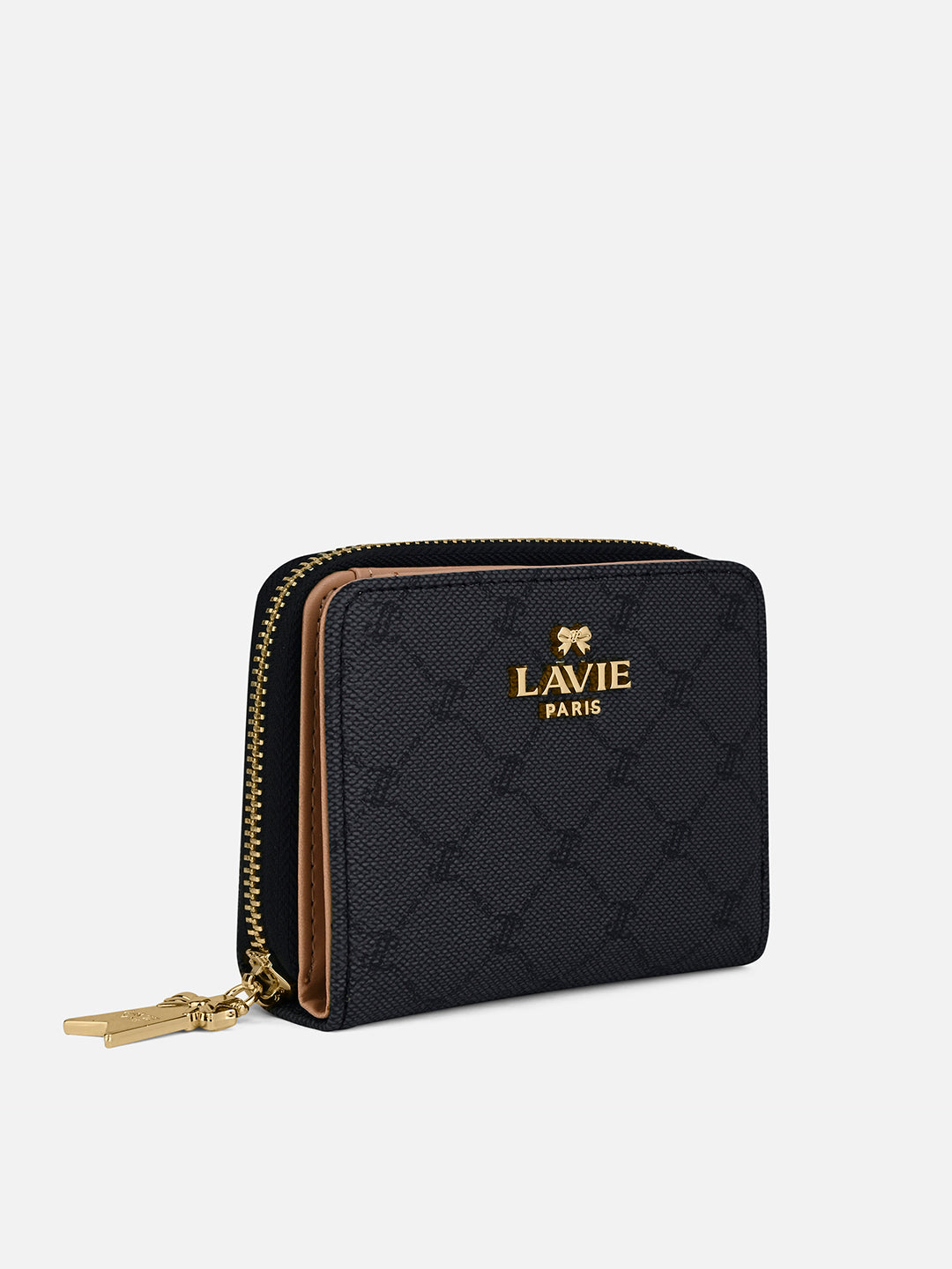 Mono Lynette Flap Zip Around Wallet Charcoal