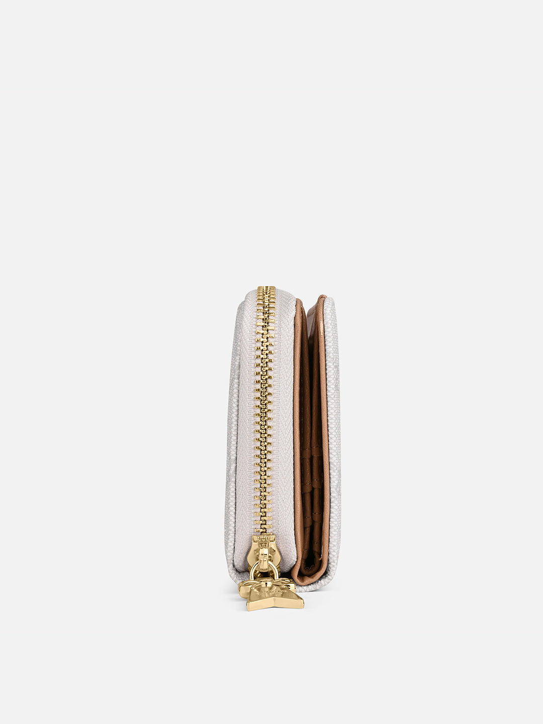 Mono Lynette Flap Zip Around Wallet Ivory