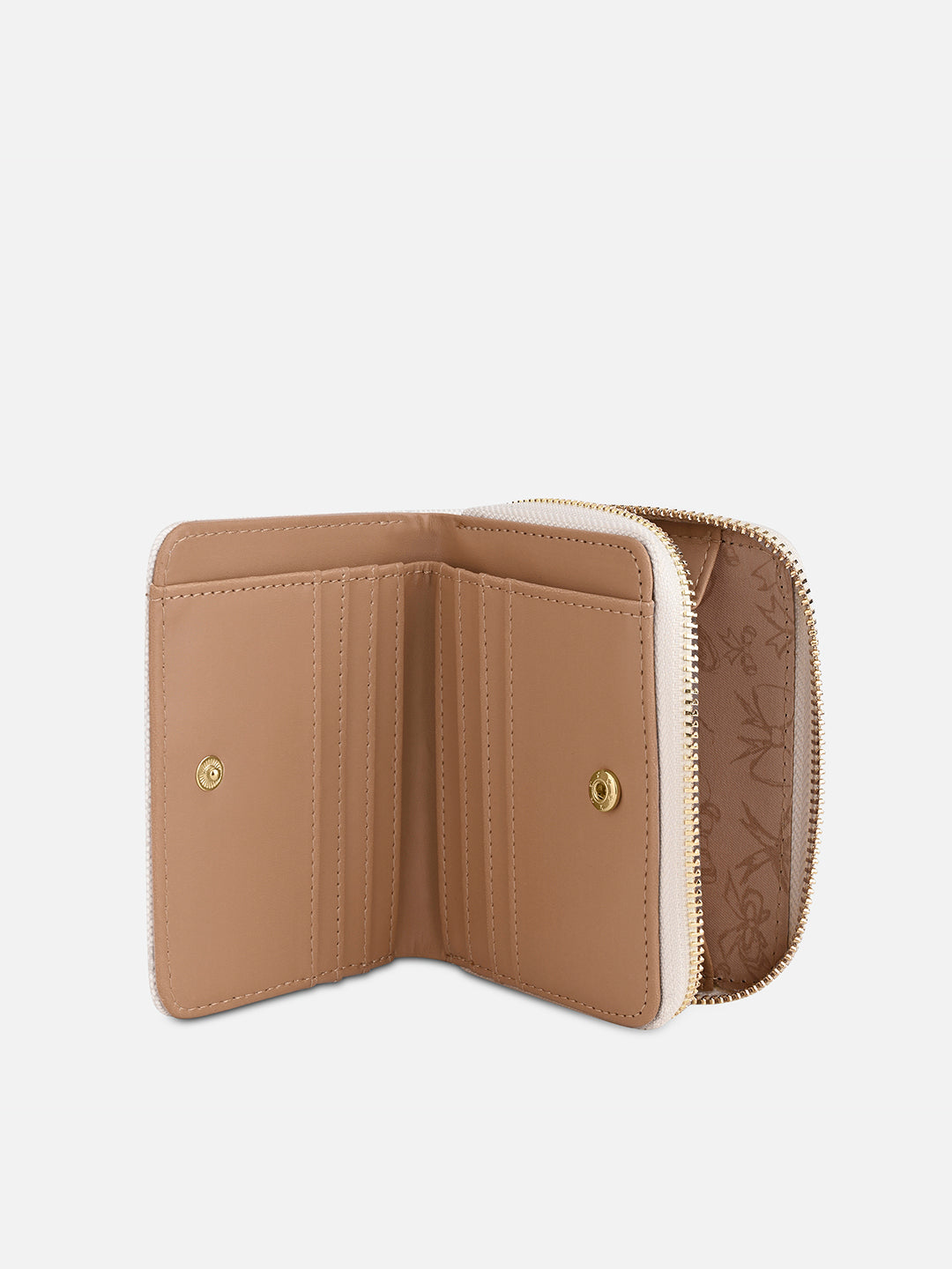 Mono Lynette Flap Zip Around Wallet Ivory