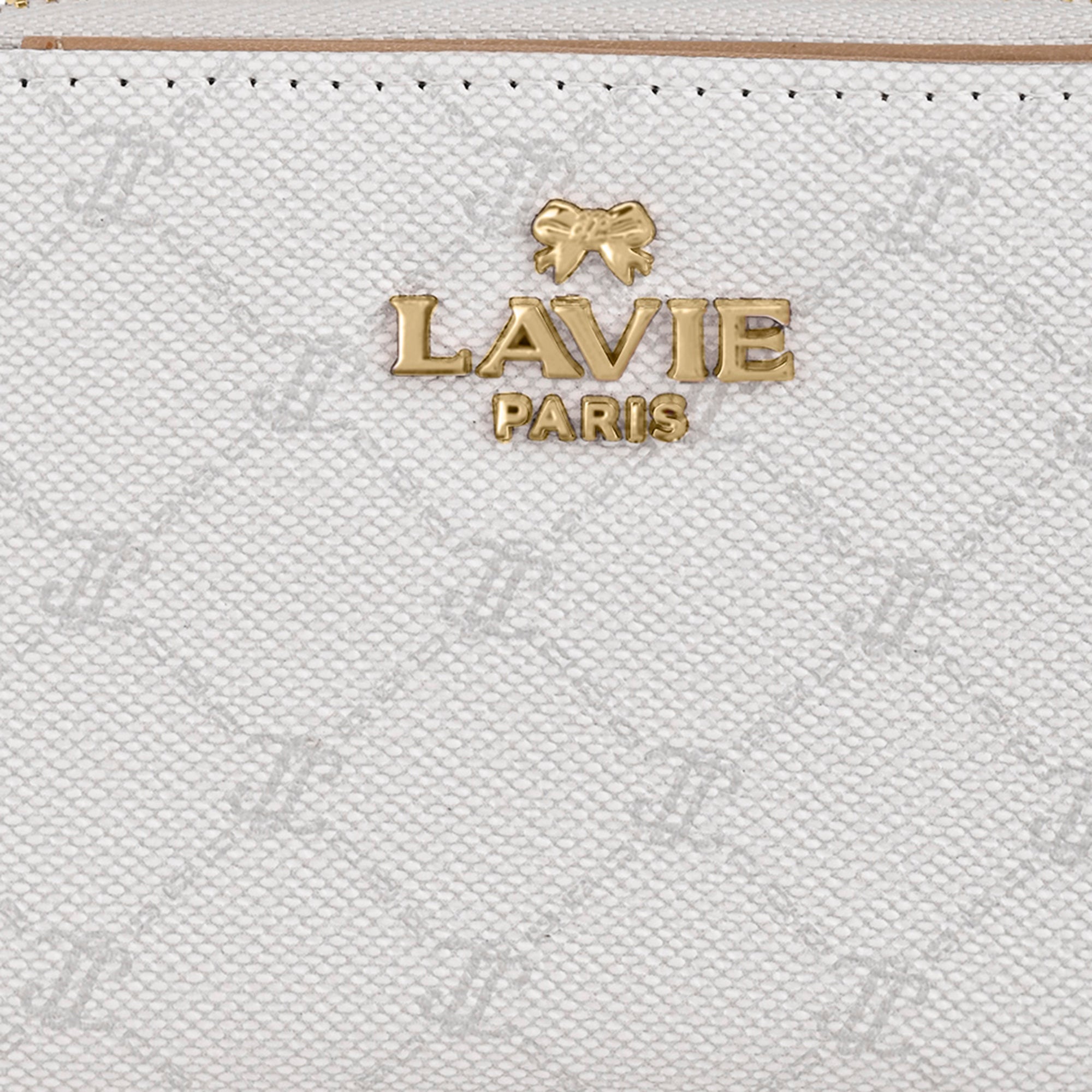 Mono Lynette Flap Zip Around Wallet Ivory