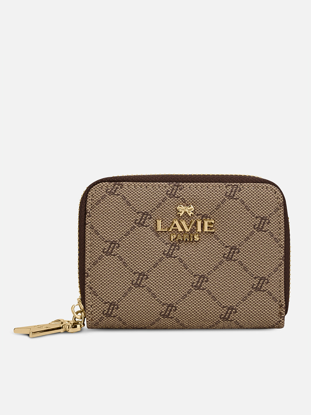 Mono Bracia Small Card Wallet Latte