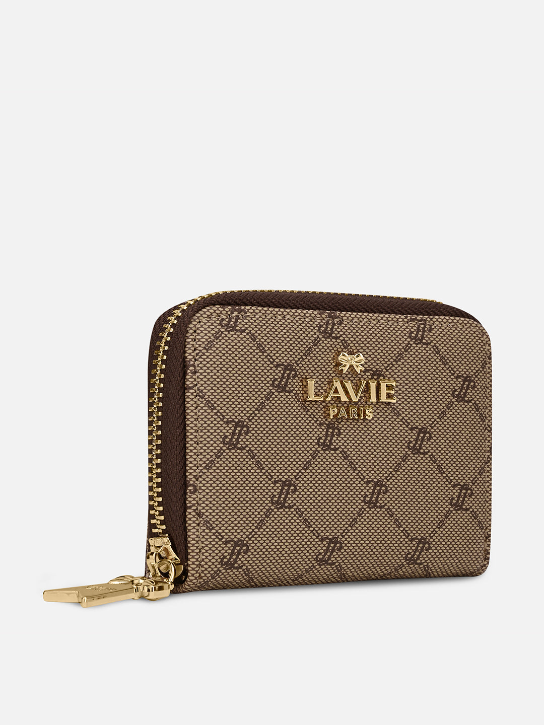 Mono Bracia Small Card Wallet Latte