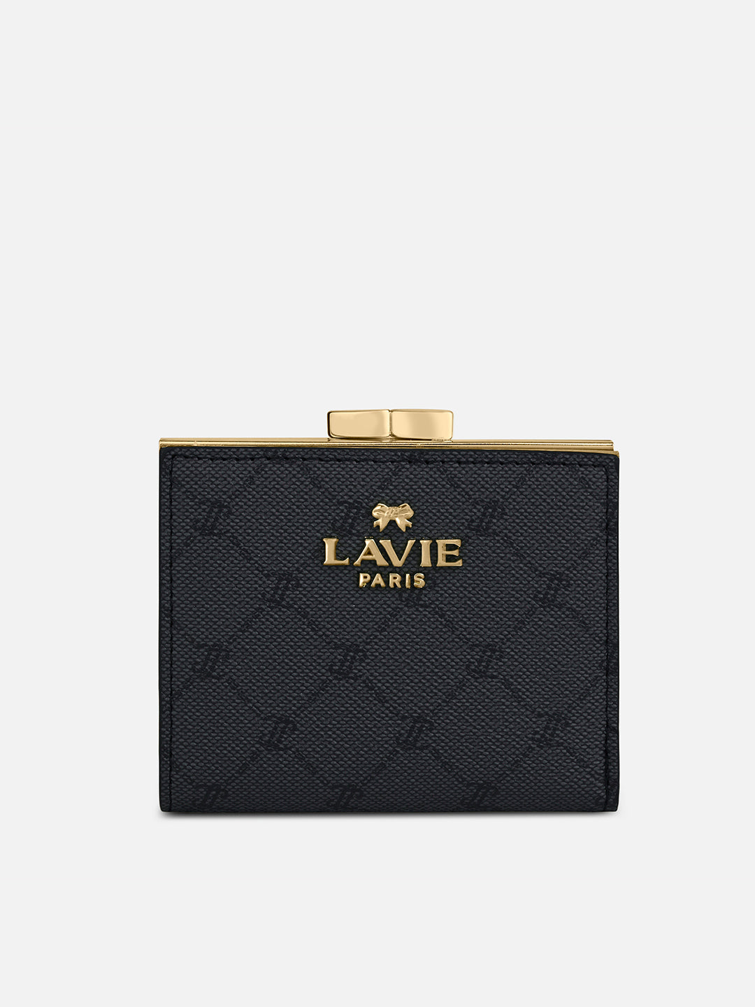 Mono Romane Small Frame Wallet Charcoal