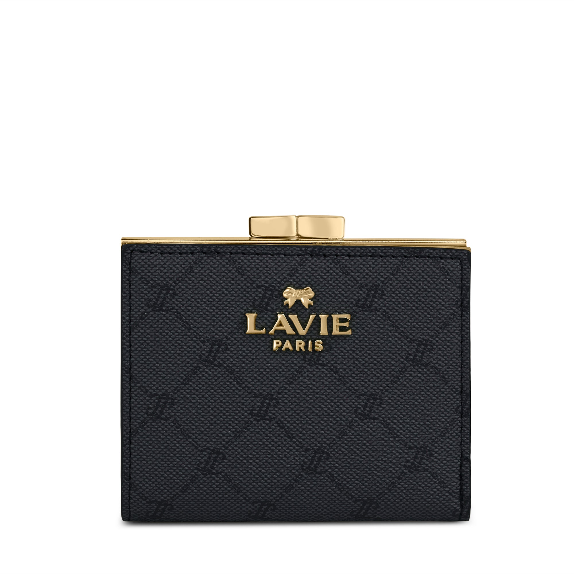 Mono Romane Small Frame Wallet Charcoal
