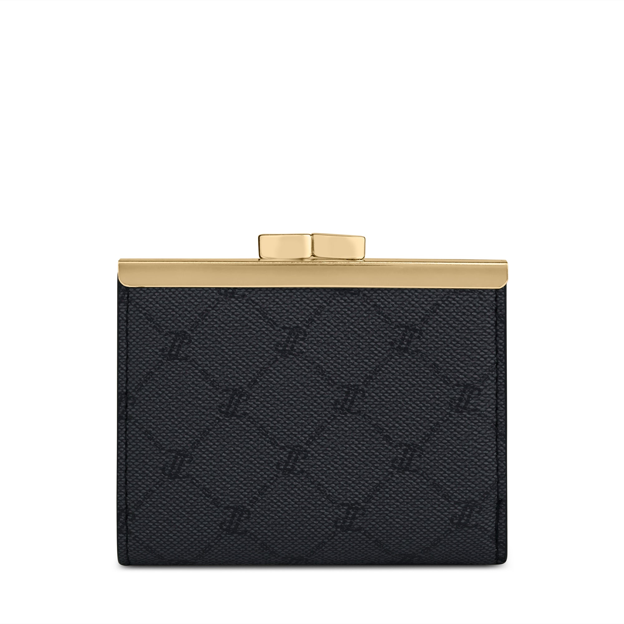 Mono Romane Small Frame Wallet Charcoal