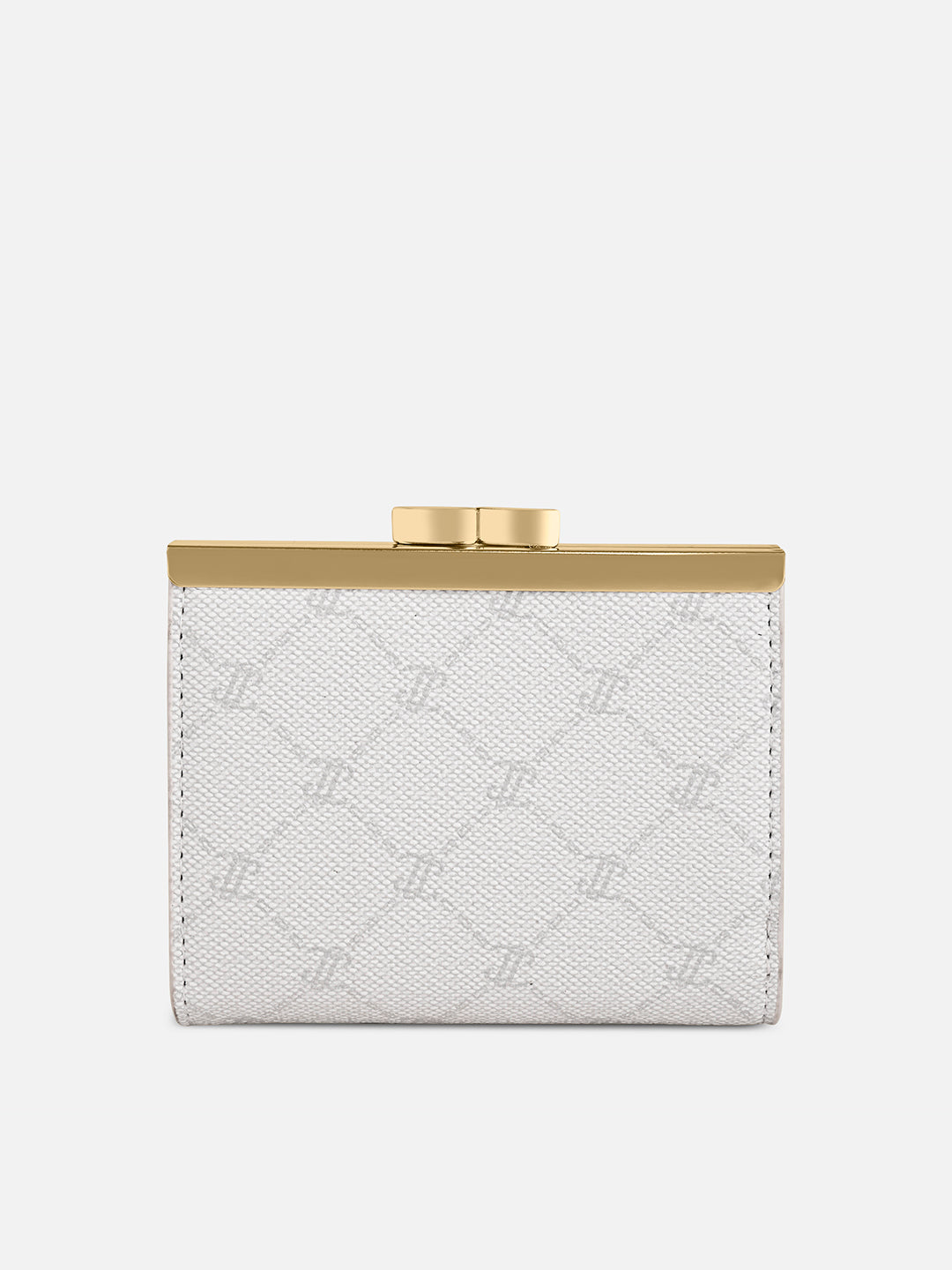 Mono Romane Small Frame Wallet Ivory