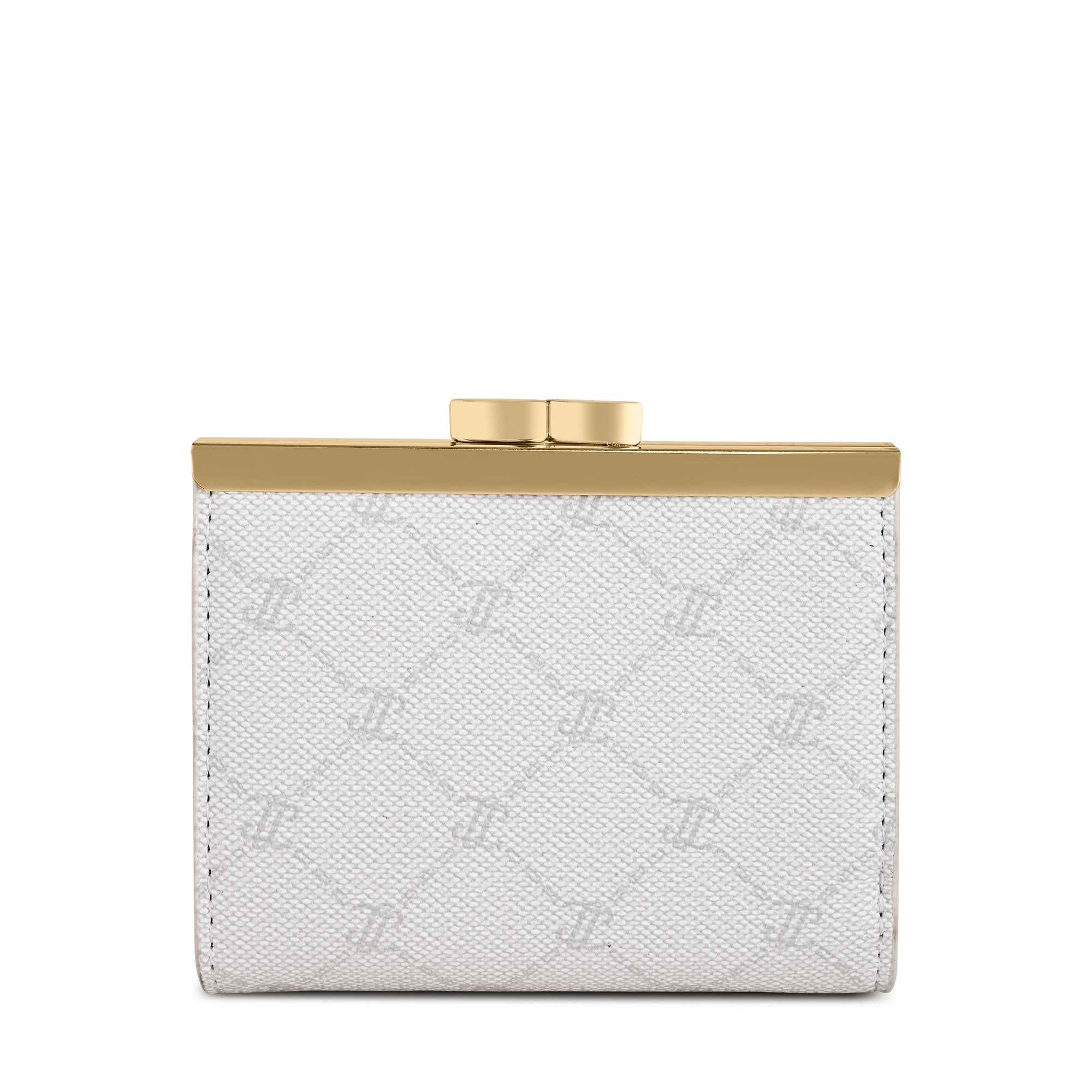 Mono Romane Small Frame Wallet Ivory