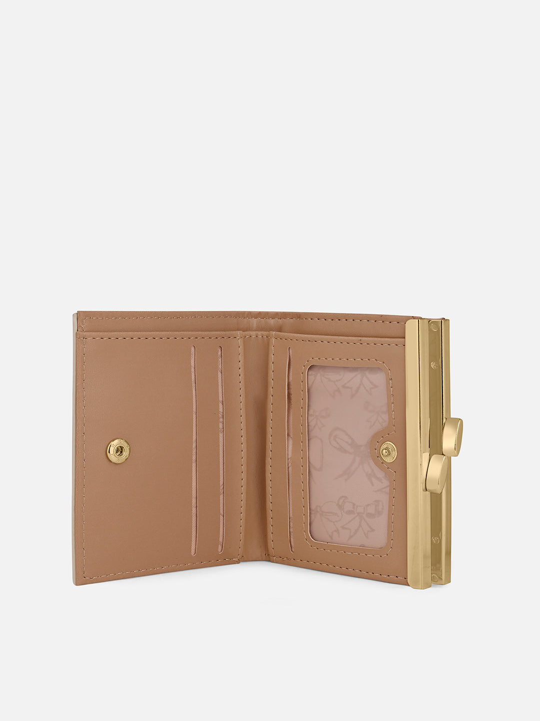 Mono Romane Small Frame Wallet Ivory