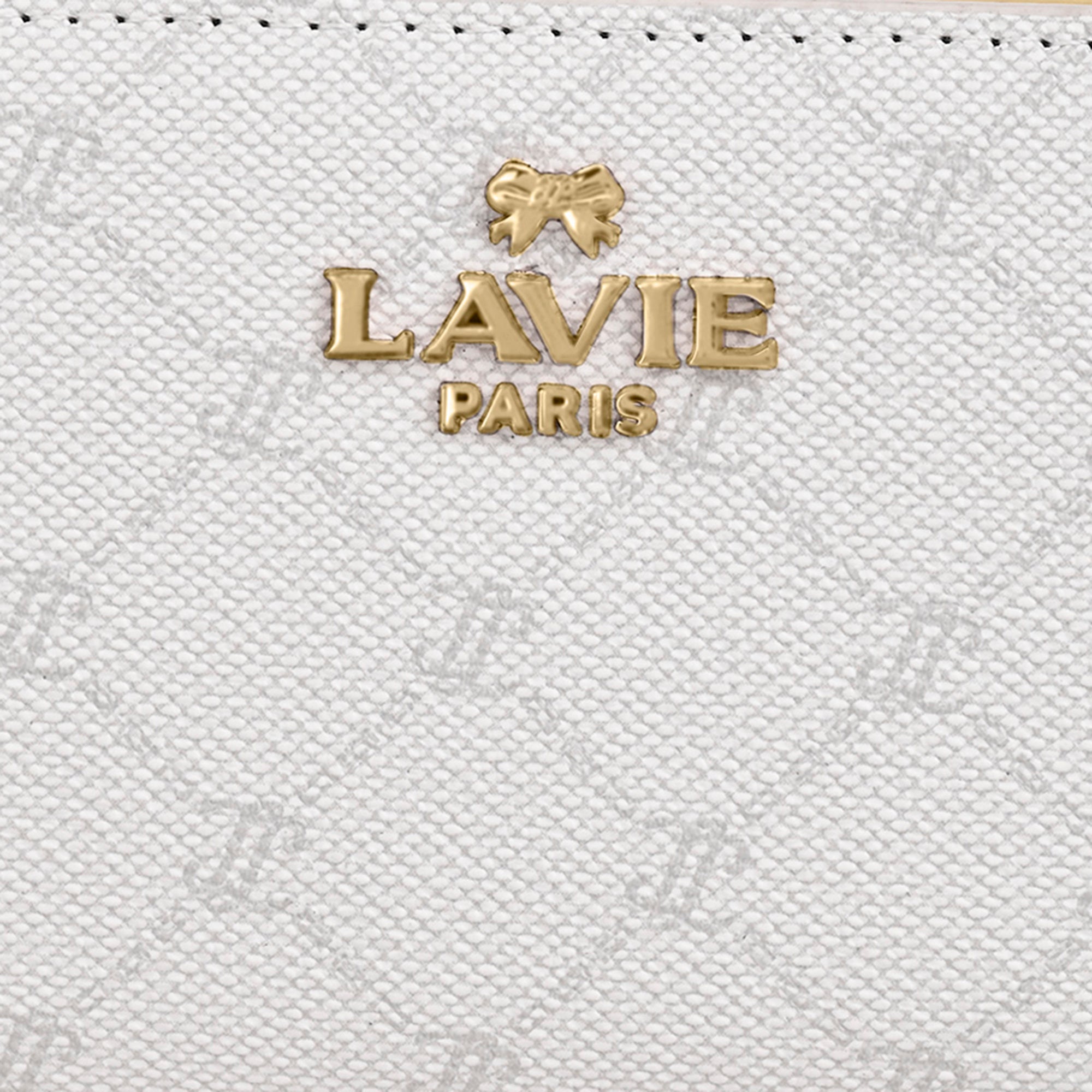 Mono Romane Small Frame Wallet Ivory