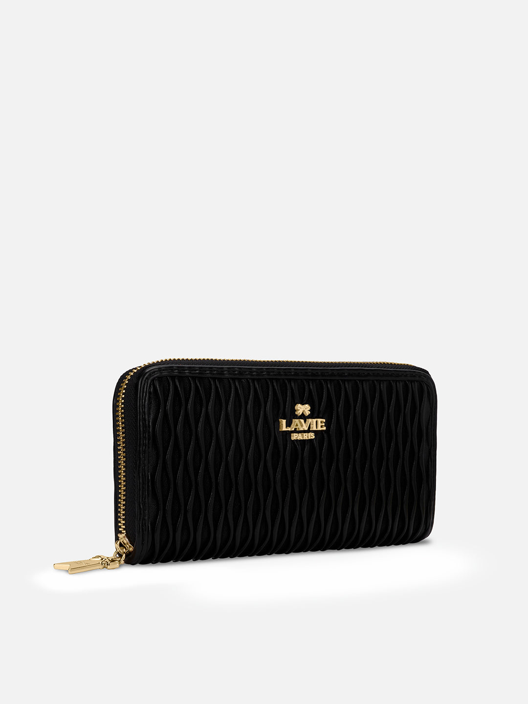 Pli Elite Large Zip Around Wallet Black