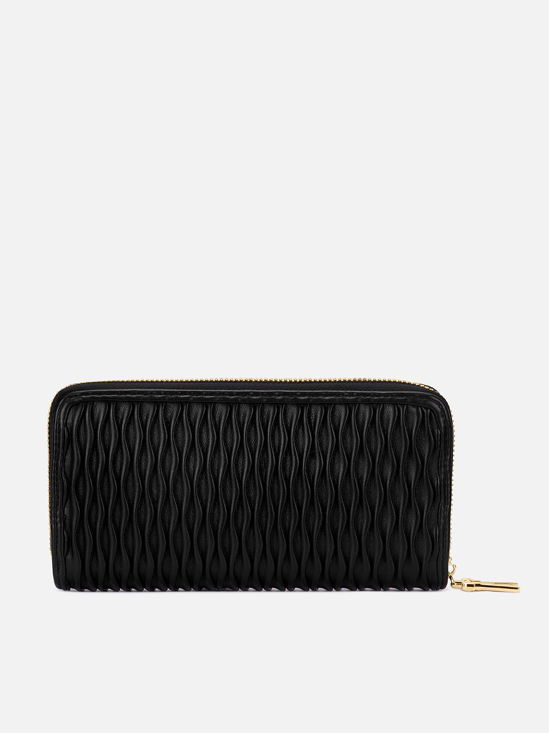 Pli Elite Large Zip Around Wallet Black