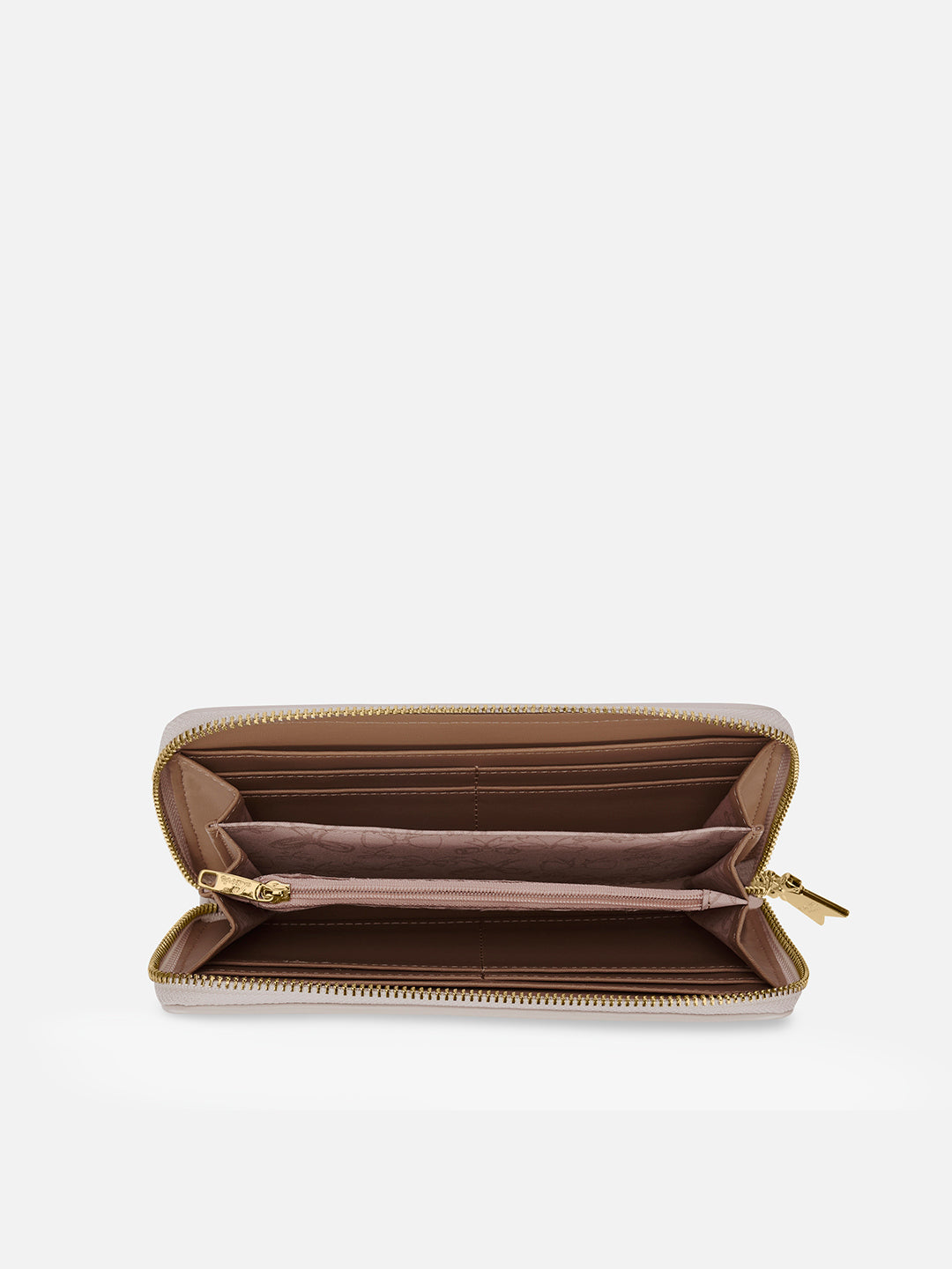 Pli Elite Large Zip Around Wallet Off White