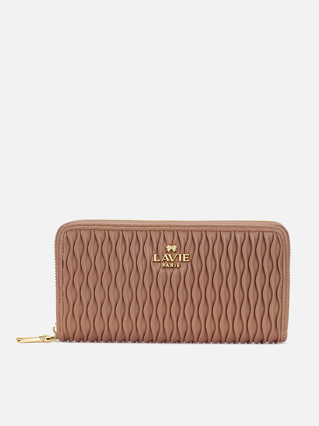 Pli Elite Large Zip Around Wallet Caramel