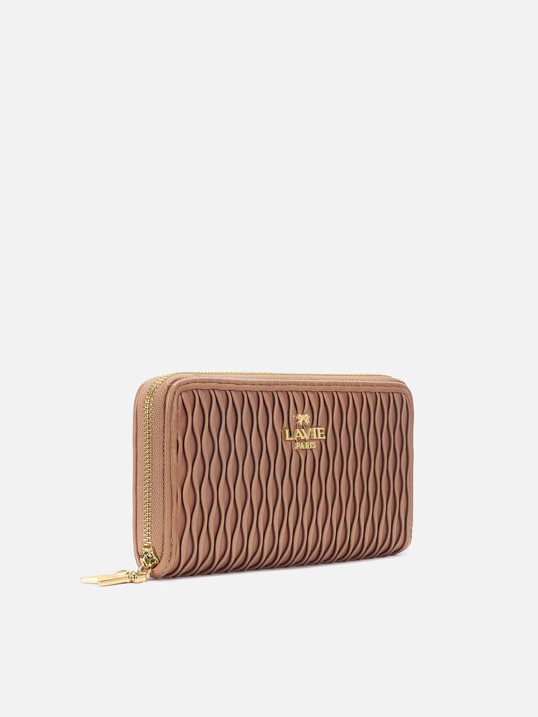 Pli Elite Large Zip Around Wallet Caramel