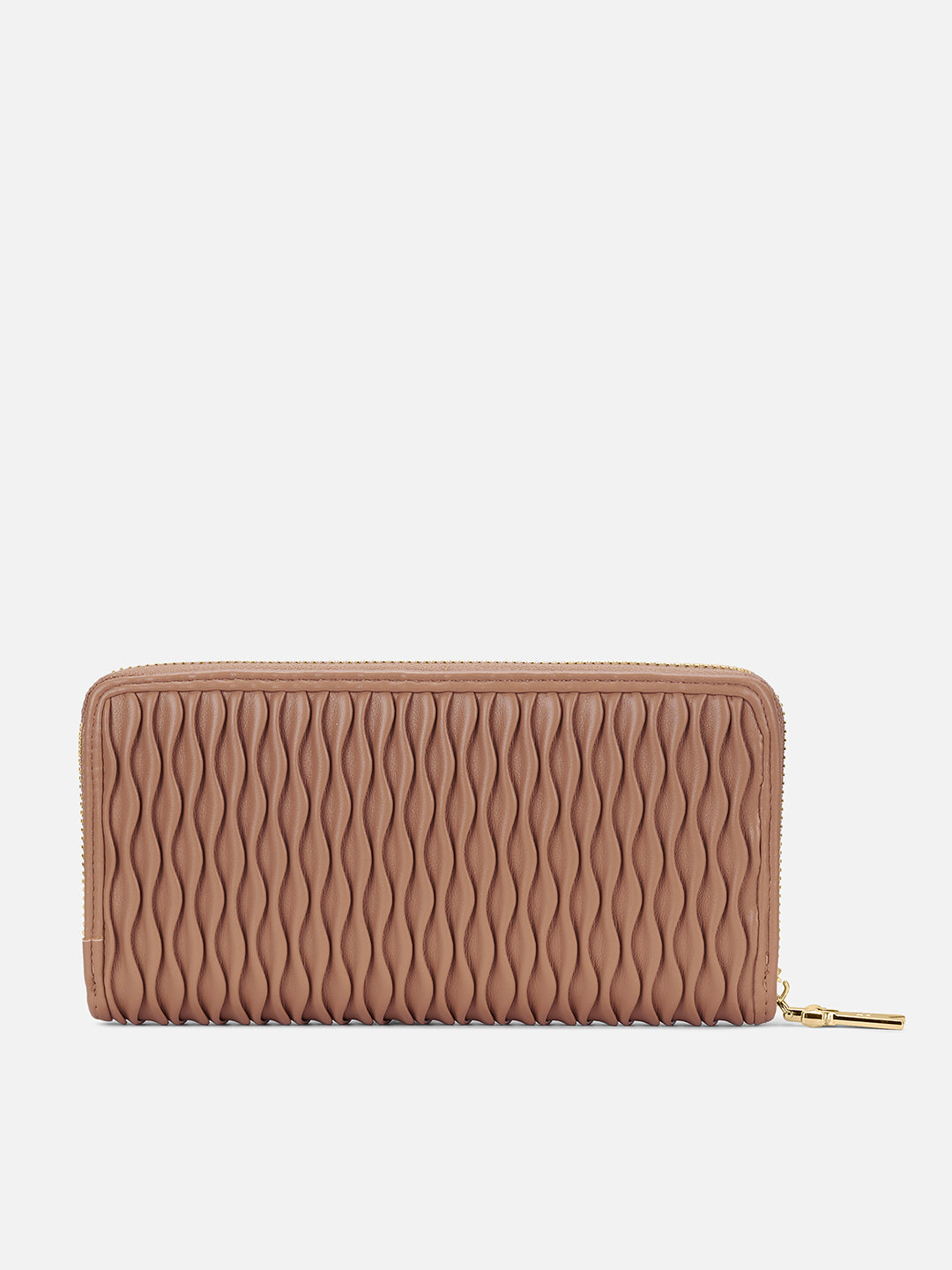Pli Elite Large Zip Around Wallet Caramel