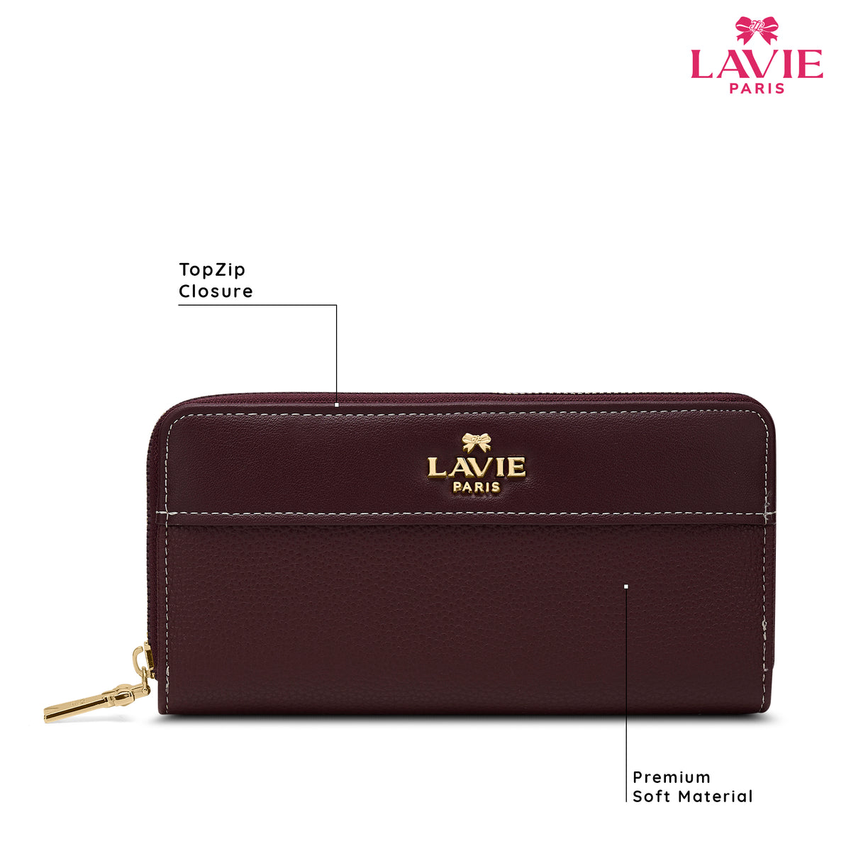 Soft Alfie Zip Around Large Wine Wallet