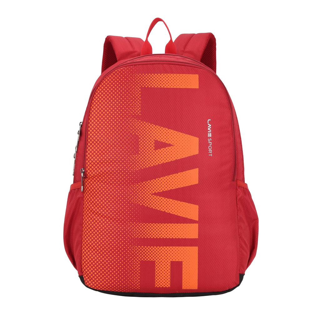 Lavie Sport Hype-1 36 litres Casual Backpack | School College Bag For Boys & Girls Red - Lavie World