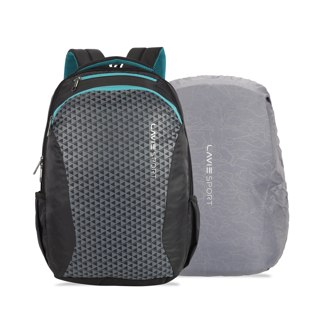 Lavie Sport Rapid 36 Litres Laptop Backpack For Men And Women | College Bags For Boys Black - Lavie World